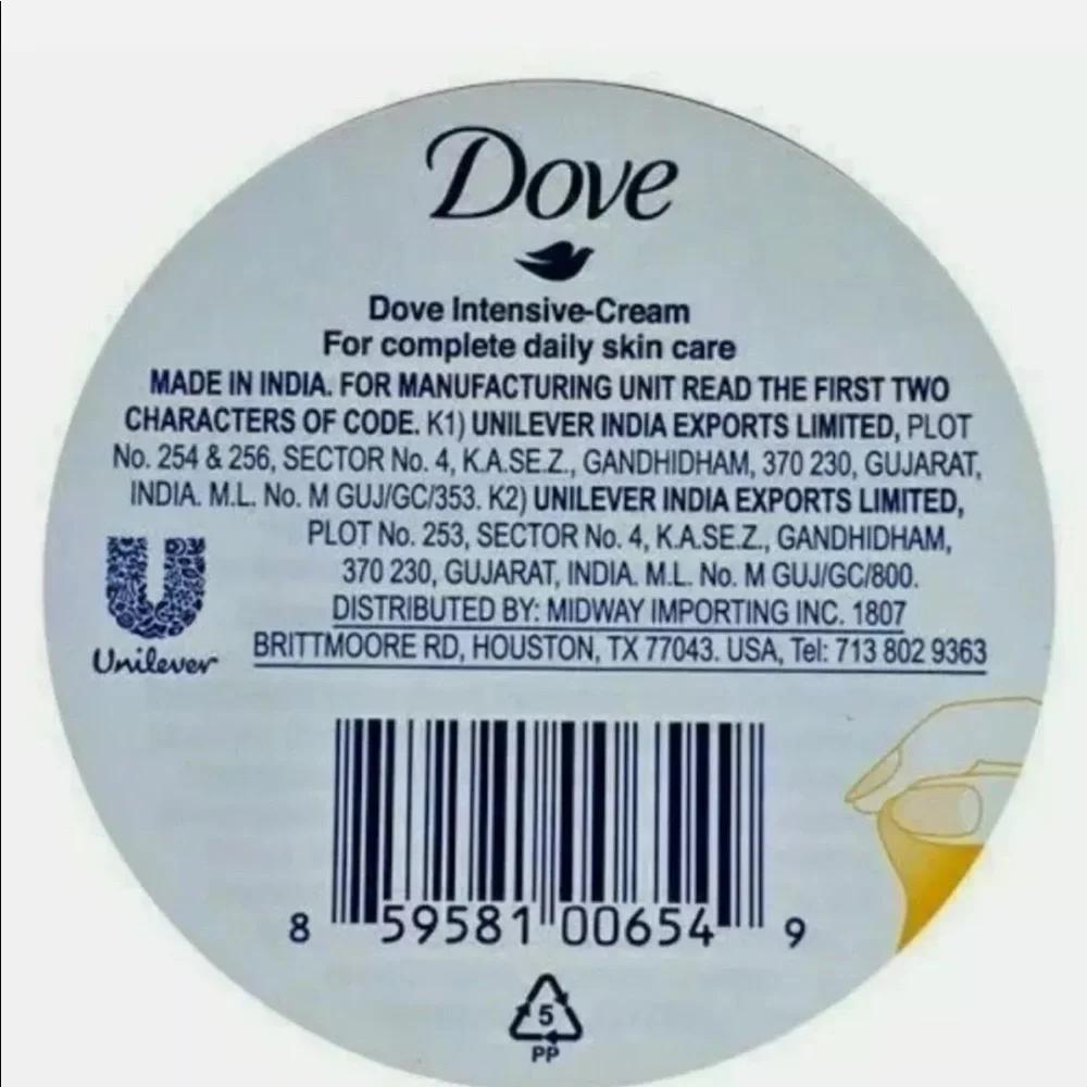 Dove Intensive Cream Nourishing 75ml Lotion